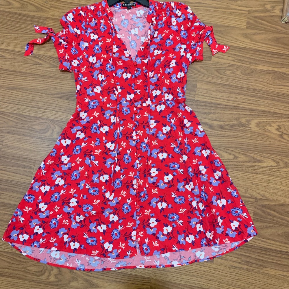 Express Floral Dress Size XS